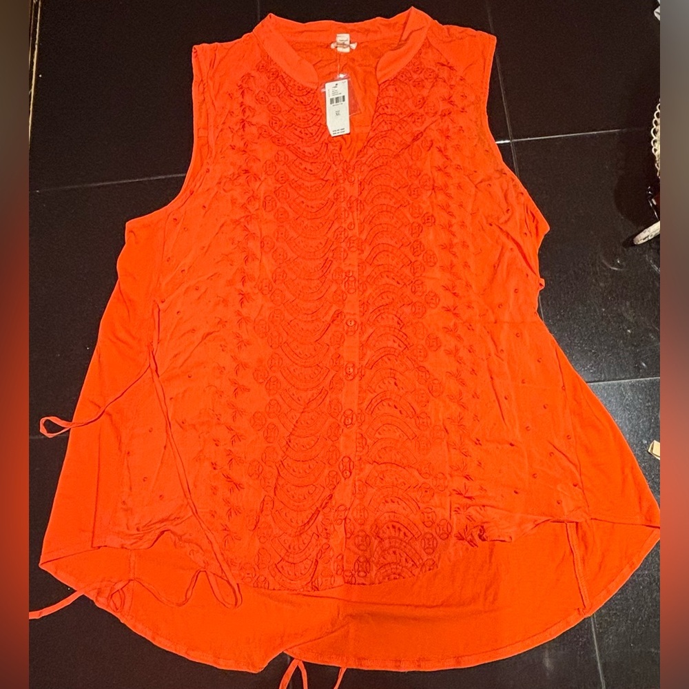 Anthropologie Tiny - Bold Orange Blouse